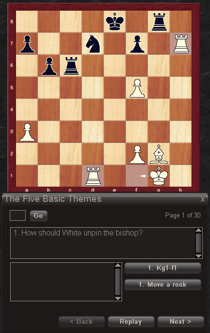 One of Chessmaster\'s interactive tutorials